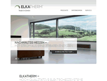 Tablet Screenshot of elkatherm.com